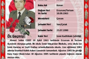Şehit P.Ütğm.Ahmet Selim CERİT