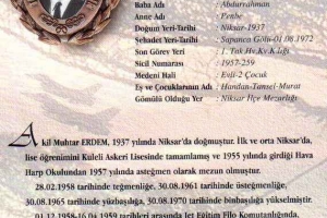 Şehit Hv.Plt.Bnb. Akil Muhtar Erdem