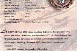 Şehit Hv.Plt.Ütğm. Ali Büyükdicle