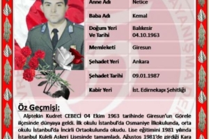 Şehit Tnk.Tğm. Alptekin Kudret CEBECİ