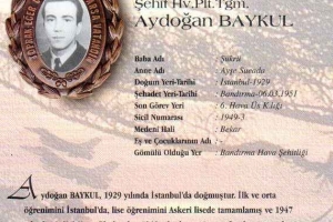 Şehit Hv.Plt. Tğm. Aydoğan BAYKUL