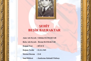 Şehit J.Kd.Yzb. Beşir Bayraktar