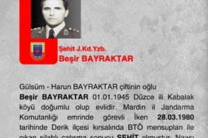 Şehit J.Kd.Yzb. Beşir Bayraktar