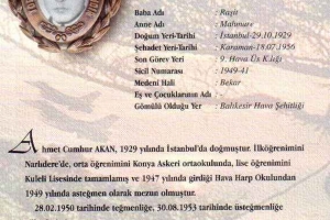 Şehit Hv.Plt.Ütğm. A. Cumhur Akan