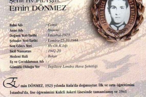 Şehit Hv.Plt. Tğm. Emin DÖNMEZ