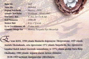 Şehit Hv.Plt.Ütğm. Ercan Kaya