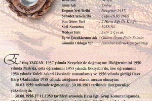 Şehit Hv.Plt.Ütğm. Ertaş Yazgan