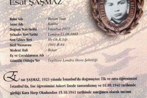 Şehit Hv.Plt. Tğm. Esat ŞAŞMAZ