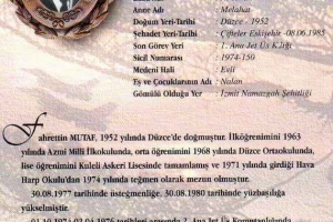 Şehit Hv.Plt.Yzb. Fahrettin Mutaf