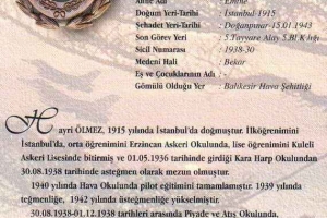 Şehit Hv.Plt. Ütğm. Hayri ÖLMEZ