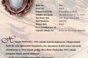 Şehit Hv.Plt. Tğm. Hikmet YENİDOĞU