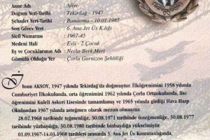 Şehit Plt.Kur. Bnb. İhsan Aksoy