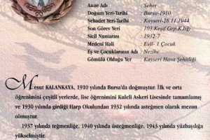 Şehit Hv.Plt. Yzb. Mesut KALANKAYA