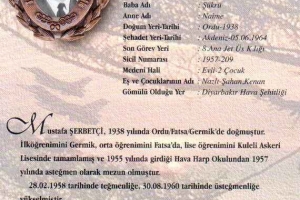 Şehit Hv.Plt.Ütğm. Mustafa Şerbetçi