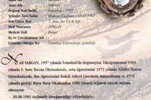 Şehit Hv.Plt.Ütğm. Nail Sargan