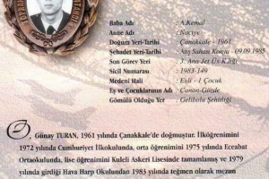 Şehit Hv.Plt.Tğm. O. Günay Turan