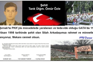 Şehit Tnk.Ütğm. Ömür Özle