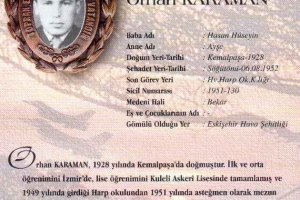 Şehit Hv.Plt. Tğm. Orhan KARAMAN