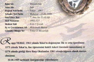 Şehit Hv.SSS.Ütğm. Ragıp Yılmaz