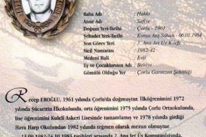 Şehit Hv.Plt.Tğm. Recep Eroğlu