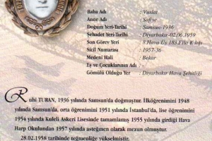 Şehit Hv.Plt.Tğm. Ruhi Turan