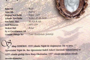 Şehit Hv.Plt.Tğm. Şahap Demiray