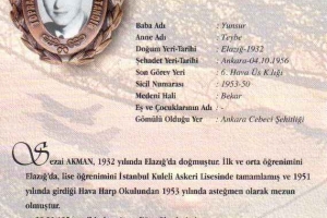 Şehit Hv.Plt.Tğm. Sezai Akman