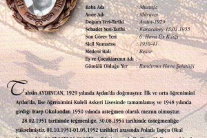 Şehit Hv.Plt. Ütğm. Tahsin AYDINCAN