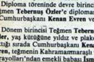 Şehit Kr.Plt.Bnb. Tebernuş Özler