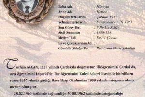Şehit Hv.Plt.Ütğm. Turhan Akçan