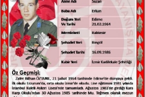 Şehit Mu.Tğm. Zafer Bilhan ÖZTANIL