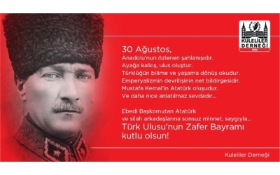 30 Ağustos Zafer Bayramı Kutlu Olsun