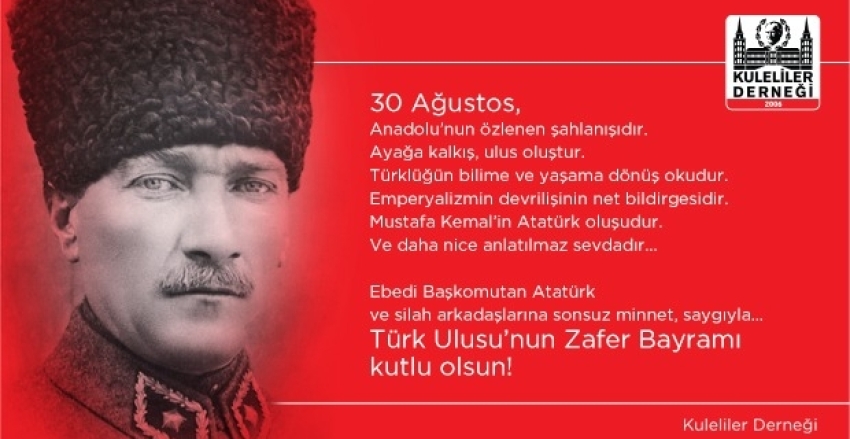 30 Ağustos Zafer Bayramı Kutlu Olsun