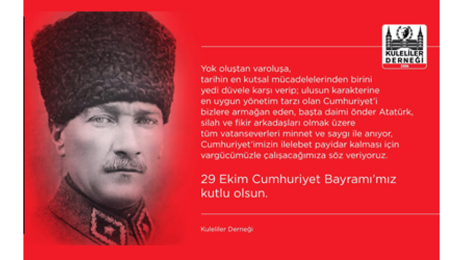 Cumhuriyet Bayramımız Kutlu Olsun