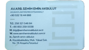 AV.ARB. SEMİH EMİN AKBULUT (KAL-2001)