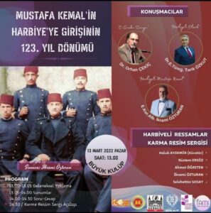 Atatürk'ün Harbiye'ye Girişinin 123.Yıl Dönümü Etkinliği 13 Mart 2022