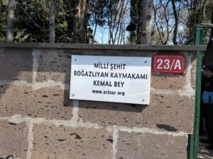 Milli Şehit Boğazlıyan Kaymakamı Mehmet Kemal Beyi Anma Ekinliği
